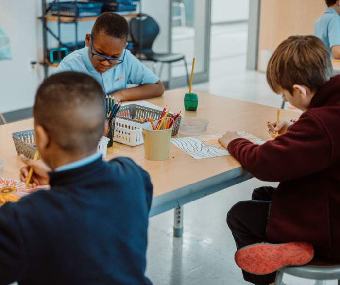 Charter School Enrollment - Harveston Students in the Classroom